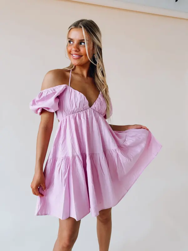 Hadlee Off The Shoulder Mini Dress-81079