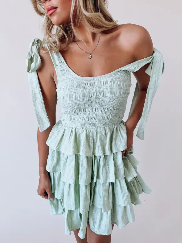 Saylor Tiered Ruffle Mini Dress