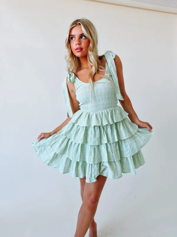 Saylor Tiered Ruffle Mini Dress