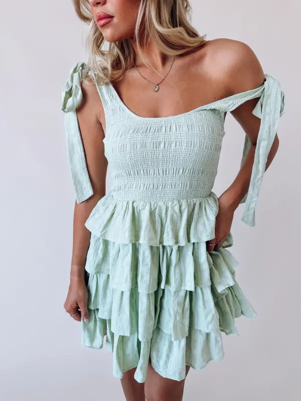Saylor Tiered Ruffle Mini Dress