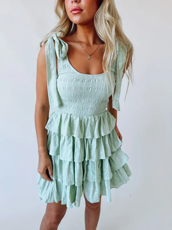 Saylor Tiered Ruffle Mini Dress