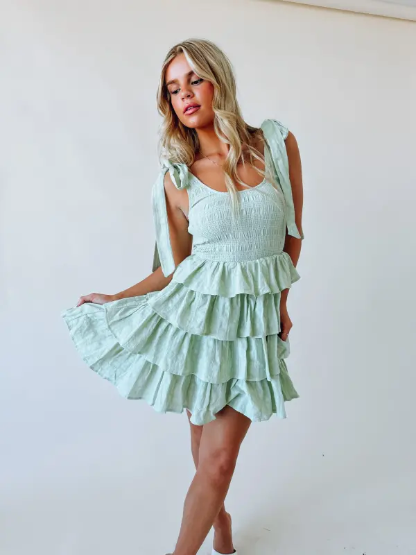Saylor Tiered Ruffle Mini Dress