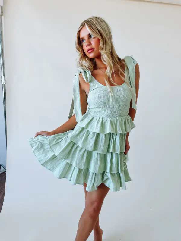 Saylor Tiered Ruffle Mini Dress