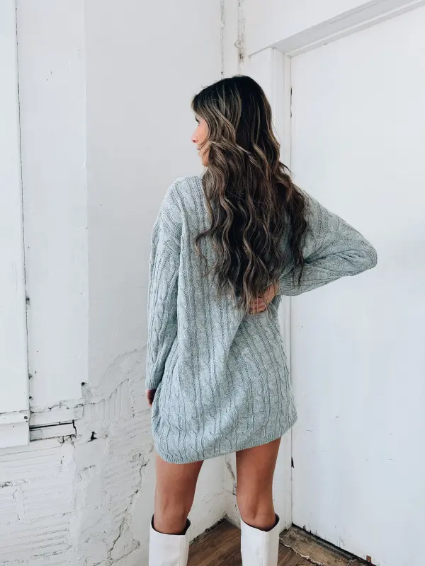 Shannon Grey Sweater Dress