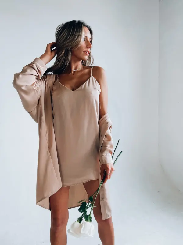 Taupe Dress Set