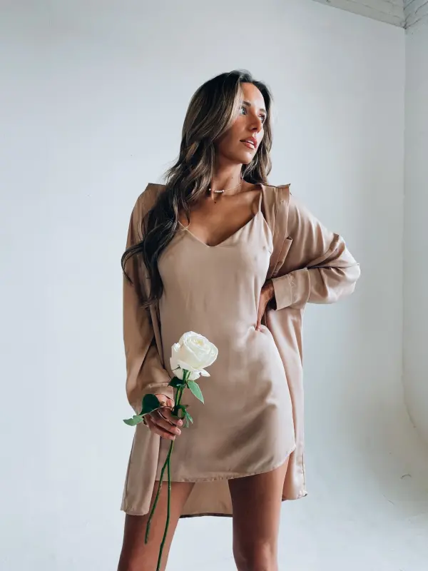 Taupe Dress Set
