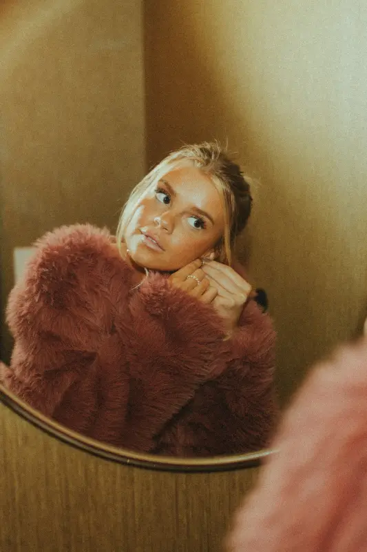 Cropped Faux Fur Jacket-76816