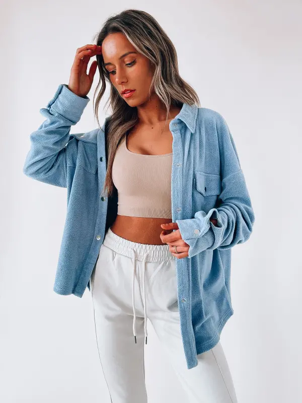 Koi Fleece Day Shacket