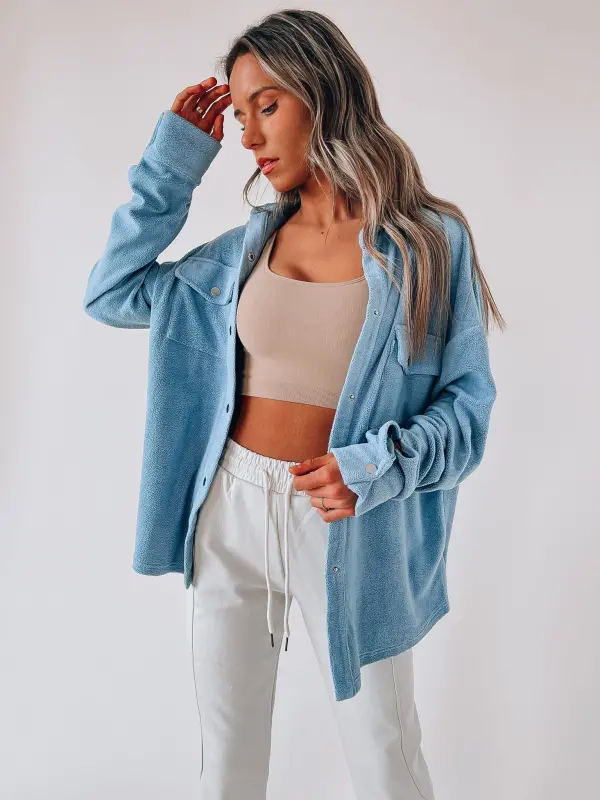 Koi Fleece Day Shacket