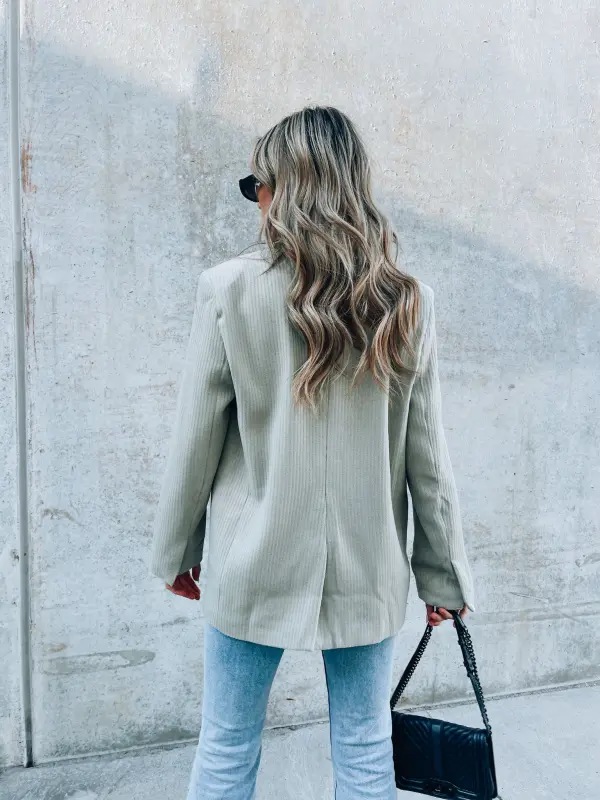 Parker Wool Blend Blazer In Tea