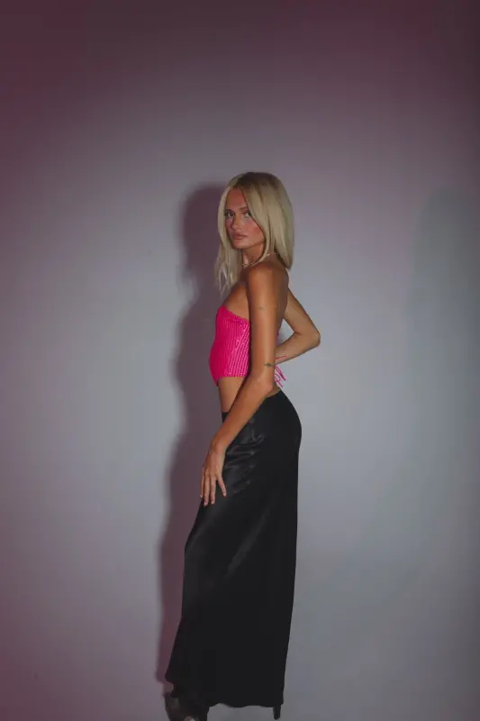 Addie Sequin Strapless Top