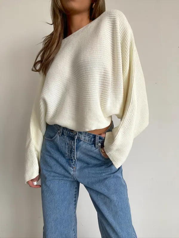 Kae Open Back Knit Sweater