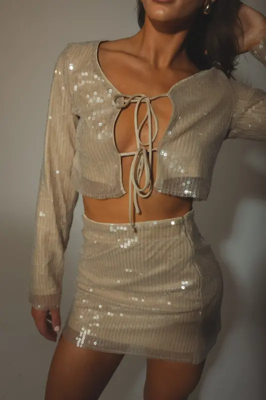 Light Up The Night Sequin Top