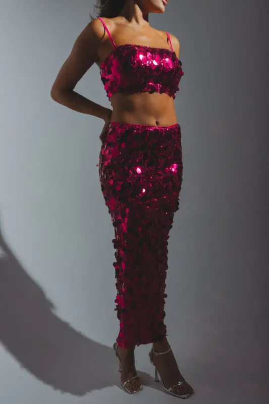 Syd Sequin Crop Top